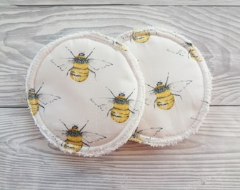 Washable Breast Pads - Bees Cream