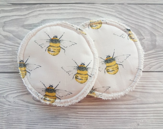 Washable Breast Pads - Bees Cream