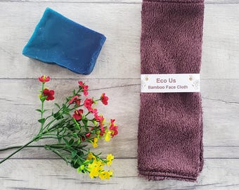 Bamboo Face Cloth / Flannel - Mauve