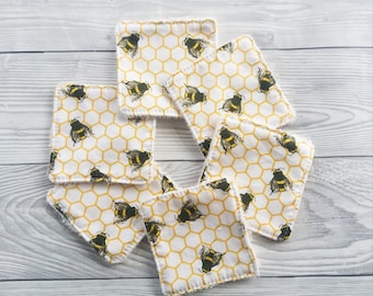 Reusable Face Wipes, Reusable Face Pads, Reusable Makeup Wipes, Eco Friendly, Zero Waste, Reusable Cotton Pads, Facial Cleansing Pads, Wipes
