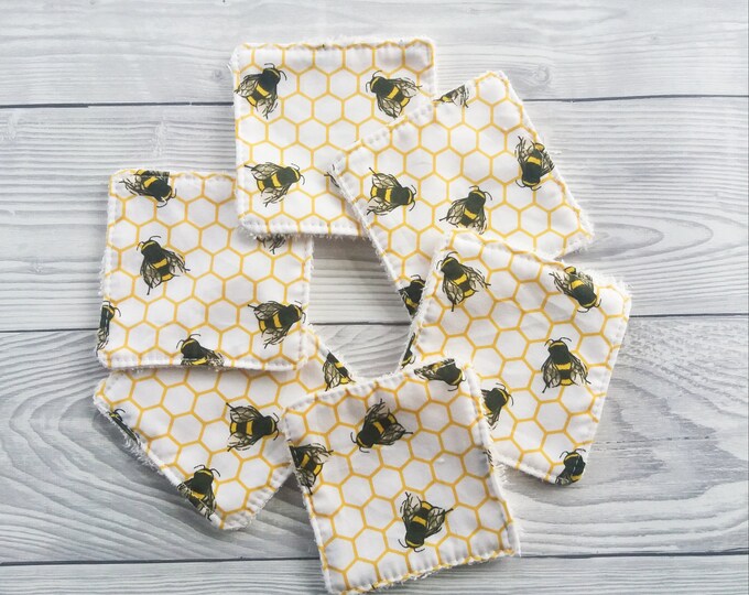 Reusable Face Wipes, Reusable Face Pads, Reusable Makeup Wipes, Eco Friendly, Zero Waste, Reusable Cotton Pads, Facial Cleansing Pads, Wipes