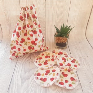 Zero Waste Face Pads, Rounds Face Pads, Reusable Face Wipes, Reusable Makeup Wipes, Eco Friendly, Reusable Cotton Pad, Facial Cleansing Pads