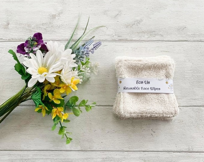 Reusable Bamboo Face Wipes 4"x4"  - Ivory