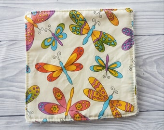 Reusable Bamboo Baby Wipes - Butterflies