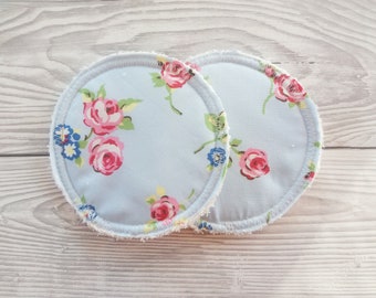 Reusable Breast Pads - Blue Floral