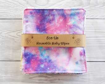 Reusable Bamboo Baby Wipes - Marble Galaxy