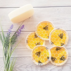 Zero Waste Face Pads, Rounds Face Pads, Reusable Face Wipes, Reusable Makeup Wipes, Eco Friendly, Reusable Cotton Pad, Facial Cleansing Pads