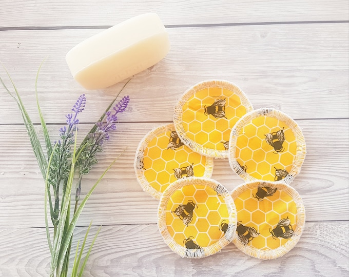 Zero Waste Face Pads, Rounds Face Pads, Reusable Face Wipes, Reusable Makeup Wipes, Eco Friendly, Reusable Cotton Pad, Facial Cleansing Pads
