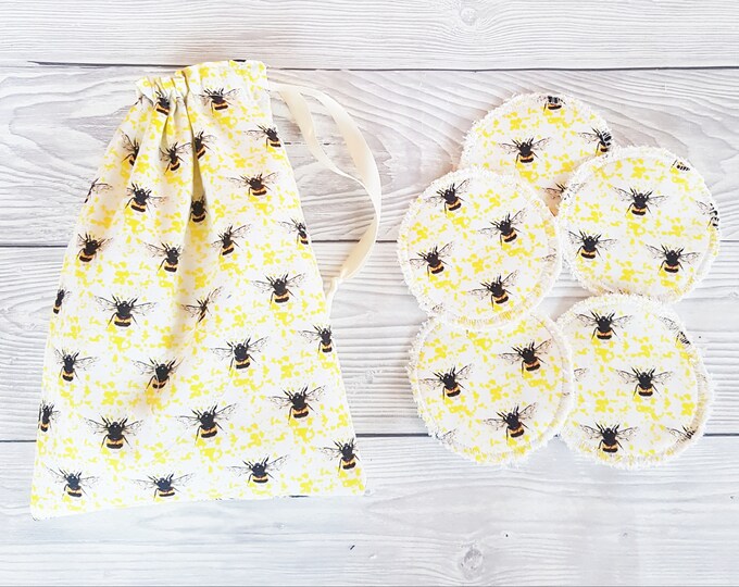 Zero Waste Face Pads, Rounds Face Pads, Reusable Face Wipes, Reusable Makeup Wipes, Eco Friendly, Reusable Cotton Pad, Facial Cleansing Pads