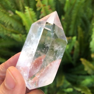 Two Clear Quartz Crystal Point Double Terminated
