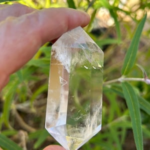 Large Clear Quartz Crystal Point Double Terminated