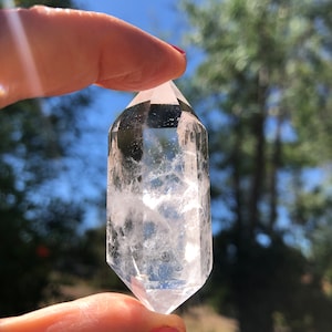 Clear Quartz Crystal Point Double Terminated