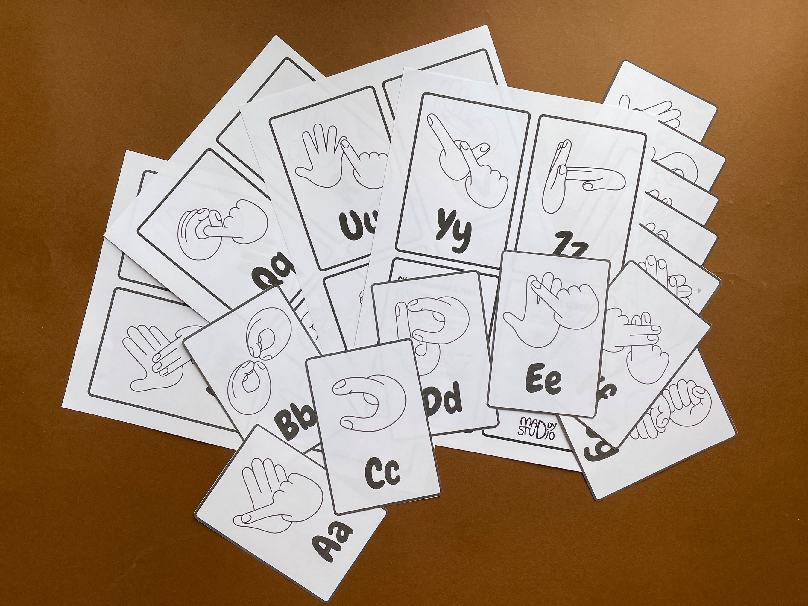British Sign Language Alphabet Flash Cards Etsy Australia British Sign Language Alphabet Flash Cards Etsy Australia