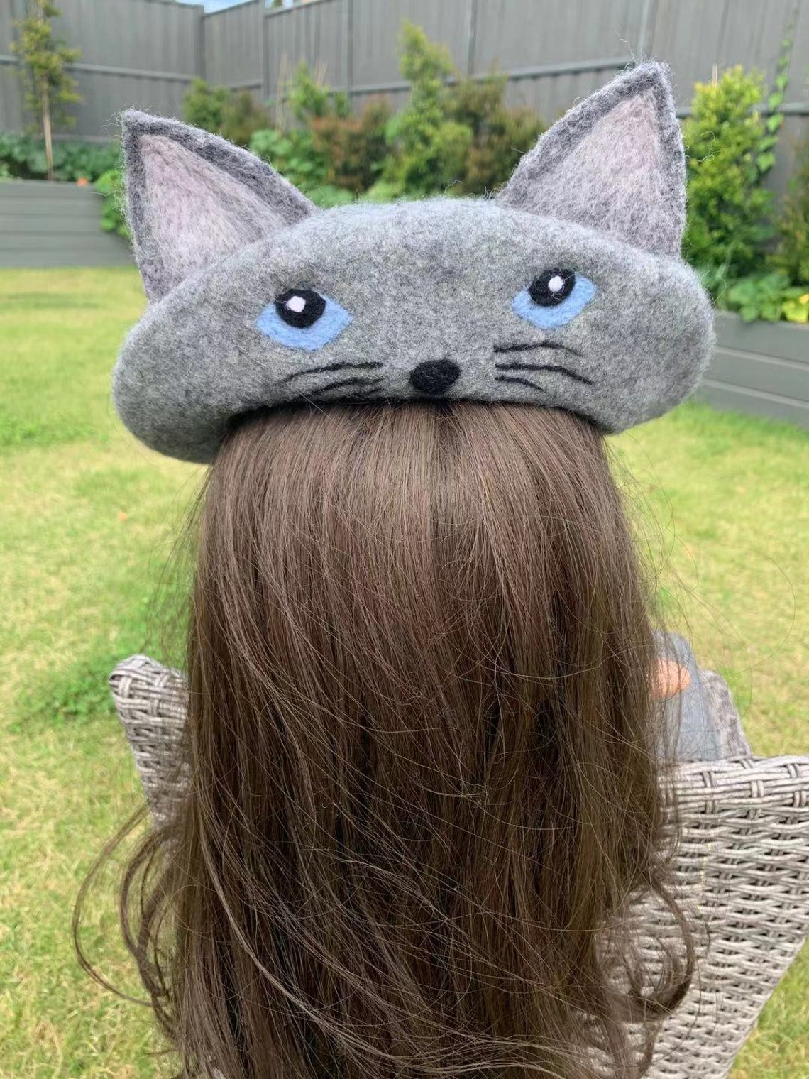 Grey Cat Beret Kawaii Beret Cute Beret Funny Beret French - Etsy
