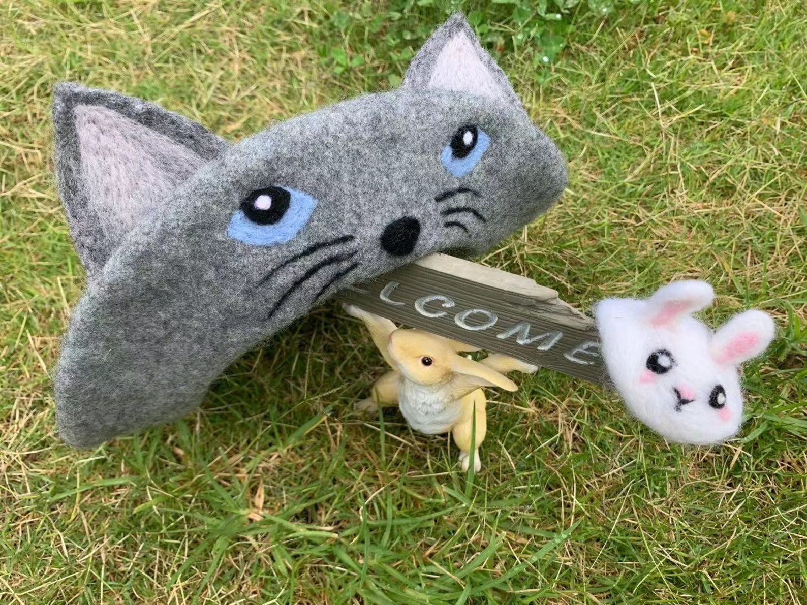 Grey Cat Beret Kawaii Beret Cute beret Funny Beret French | Etsy