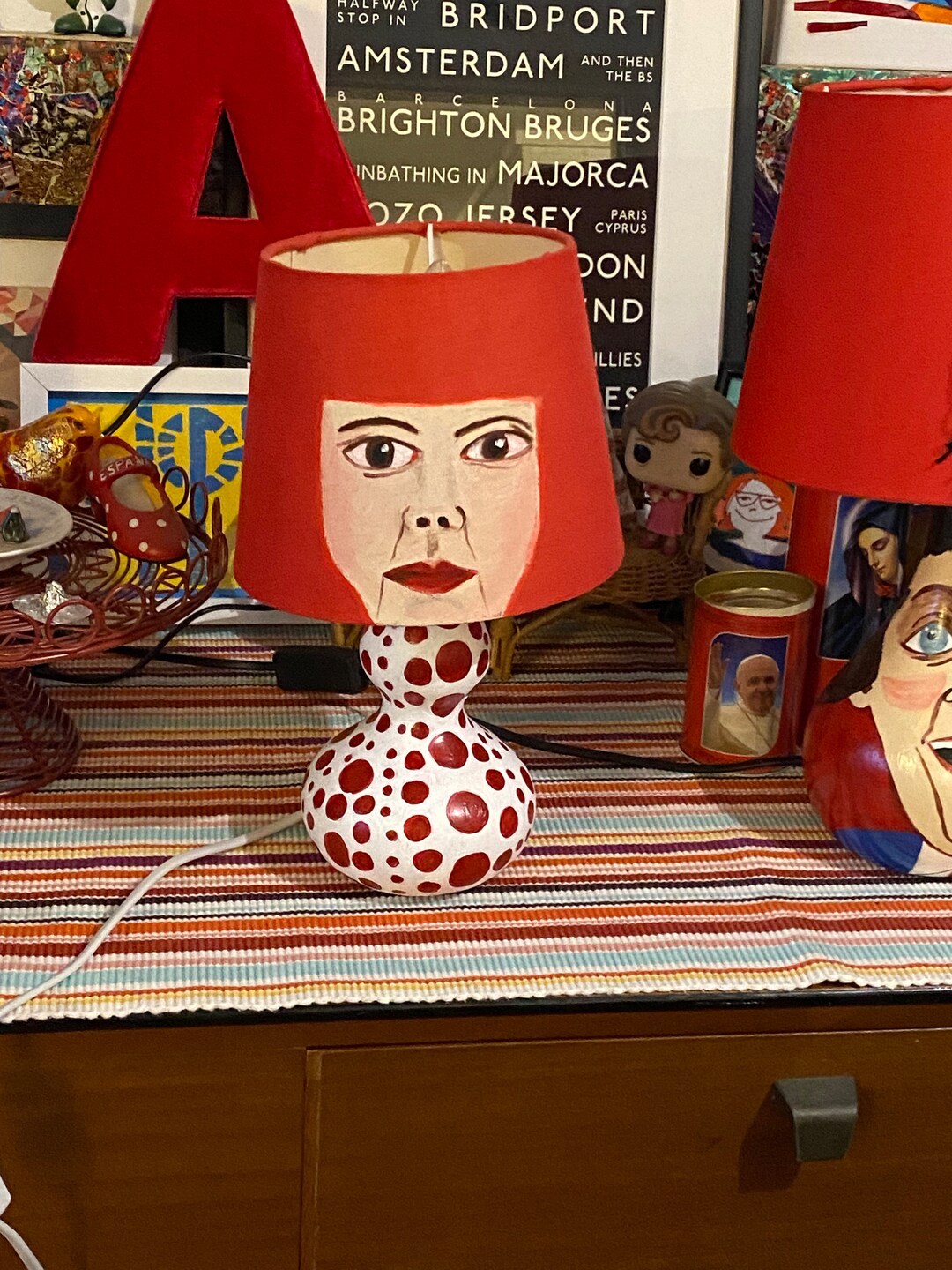 Yayoi Kusama Lamp Etsy