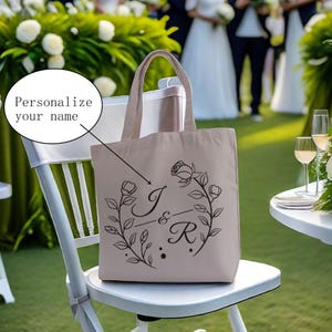 Bridesmaid Tote Bags, Personalized bridesmaid bags, bridal party, bridesmaid gifts, maid of honor tote, custom bridesmaid tote bags, Tote