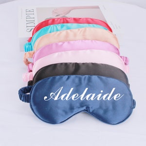 Eye Masks,Sleep Masks,Personalized Sleeping Masks,Custom Gift for Bridesmaid,Bachelor Party Gifts, Wedding Gift, Gift for Her,Can use Logo