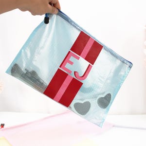 Personalisierte Schatten Monogramm Pool Tasche, Brautjungfern Hochzeit Tasche, benutzerdefinierte Bachelorette Sonnencreme Tasche, SPF Tasche, Junggesellinnenabschied Geschenk