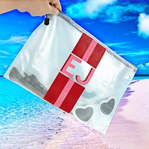 Personalized Shadow Monogram Pool Bag,Bridesmaids Wedding Bag,Custom Bachelorette Sunscreen Bag,SPF Bag,Bachelorette Gift
