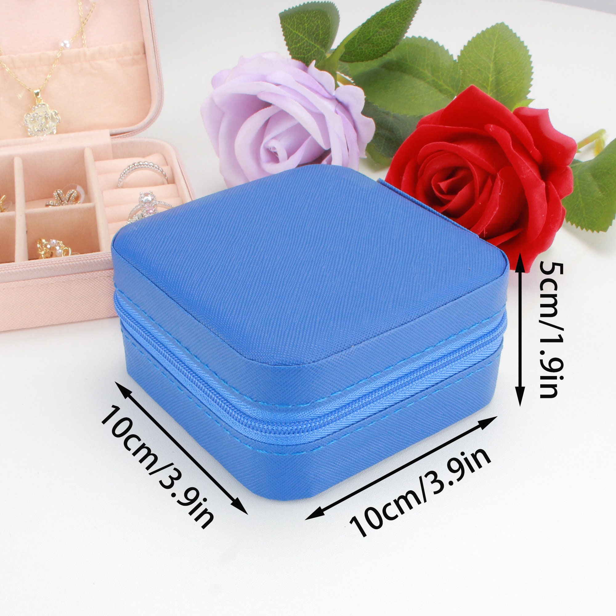Birth Flower Jewelry Case, Personalized Jewelry Box, Engraved Jewelry Travel Case, Bridal Party Gift, Bridesmaid Proposal Gift