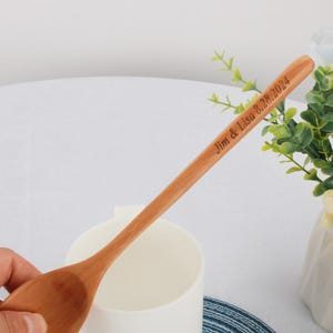 Custom Wood Mixing Spoon The Perfect Mix,Personalized Name Wedding Gift,Laser Engraved Wood Spoon,Bridal Shower Gift,Wedding Bridal Spoon
