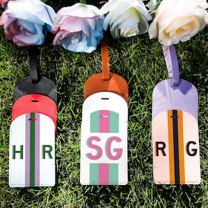 Personalisierter Schatten-Monogramm-Gepäckanhänger, benutzerdefiniertes Monogramm-Namensschild, Junggesellinnenabschiedsgeschenk, Hochzeitsbevorzugung, Mädchenreise, Reisegeschenk, Logo verwenden