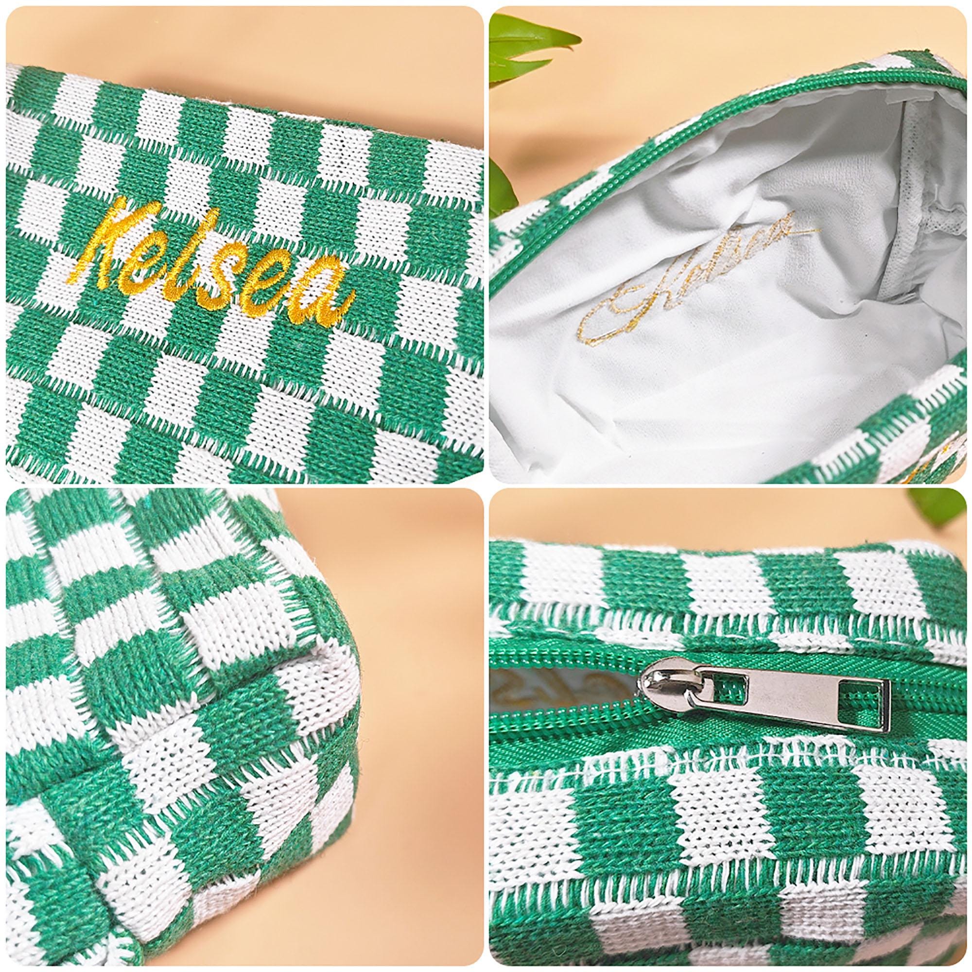 Personalized Embroidery Toiletry Bag,make up bag,bridesmaid gifts,Custom Travel Makeup Bag,Large Capacity Storage Bag, Bridesmaid Makeup Bag
