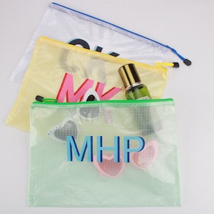 Personalisierte Schatten Monogramm Pool Tasche, Brautjungfern Hochzeit Tasche, Benutzerdefinierte Bachelorette Sonnencreme Tasche, Sonnenschutz Aufbewahrungstasche, Bachelorette Geschenk