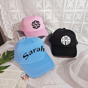 Personalized Bachelorette Party Hats,Custom Trucker Hat,Team Bride Hat,Group Tracker Hats,Bachelor Hats, Bride Squad Hat,Bridal Cap