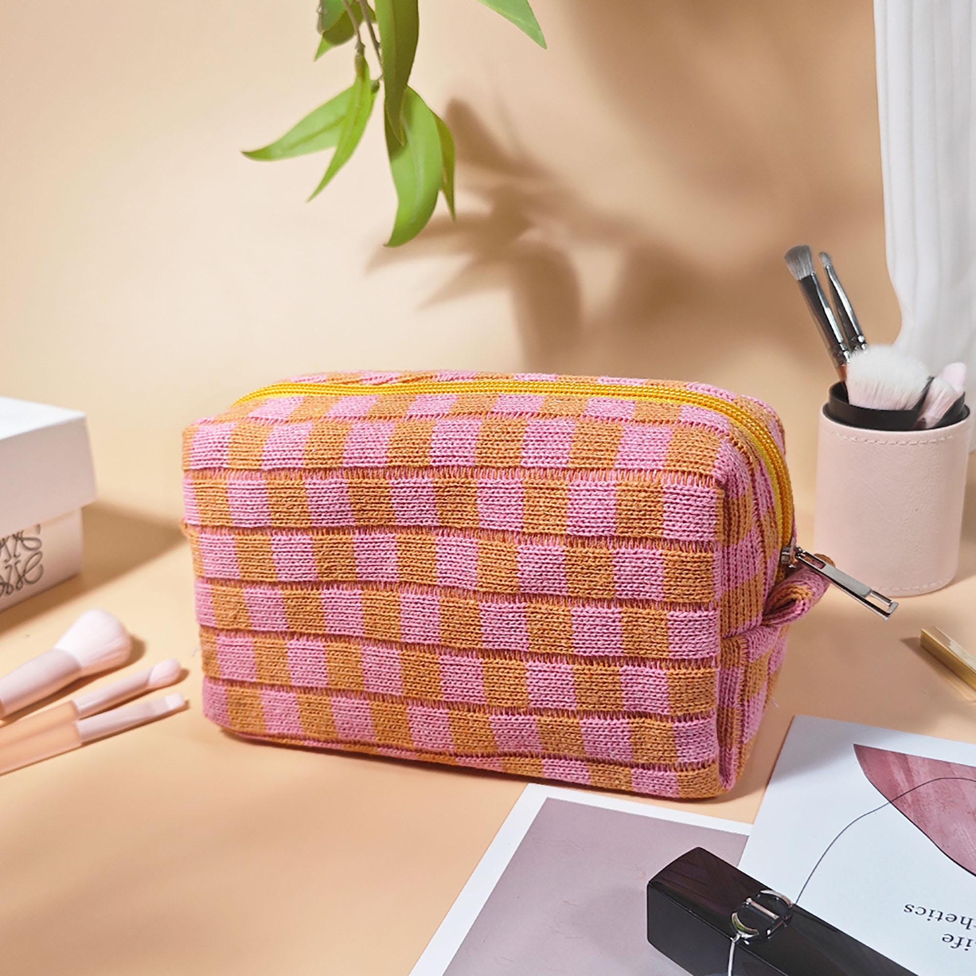 Personalized Embroidery Toiletry Bag,make up bag,bridesmaid gifts,Custom Travel Makeup Bag,Large Capacity Storage Bag, Bridesmaid Makeup Bag