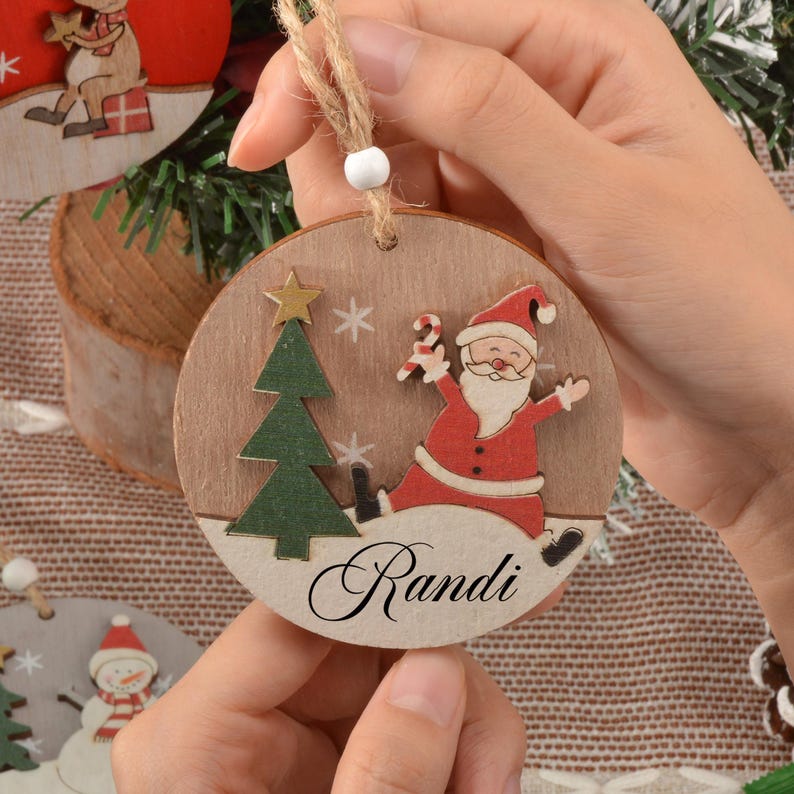 Custom Christmas 2024 Ornaments in Bulk, New Year Gifts for Friends