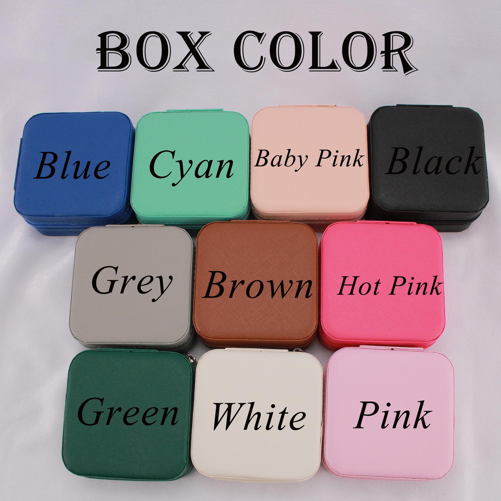 Birth Flower Jewelry Case, Personalized Jewelry Box, Engraved Jewelry Travel Case, Bridal Party Gift, Bridesmaid Proposal Gift