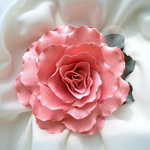 Blooming Rose brooch, Elegant brocade flower brooch, flower brooch for women, flower brooch for suit, flower for bag hat, unique gift