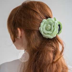Tweed Camellia Hair Claw, Elegant Camellia Hair Claw, Hair Claw Clip, Flower Hair Claw, Big Hair Claw, Gifts for Her, Mother’s Day gift
