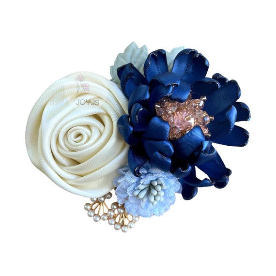 Spilla A Fiore Di Camelia In Chiffon Rosa - Accessorio Elegante Per Donne, Regalo Per Feste - Foto 4