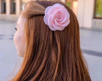 Camellia Flower Hair Clip, Elegant Hair Accessory, Flower Hair Clip, Hair Accessories for Women, Gift for Her