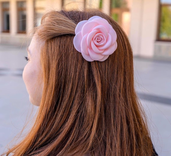 Camelia Flower Hair Accessory Camellia Rhinestone Flower Claw Clip | The Hair Edit main image 3