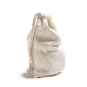 100% Reusable Organic Cotton Single Drawstring Muslin Bags - Premium Quality Eco Friendly Reusable Cotton Muslin Storage Bags