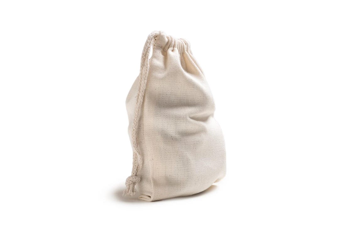 10x12 Inches Organic Cotton Reusable Single Drawstring Muslin
