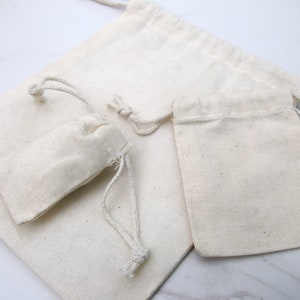 12x16 Inches Cotton Muslin Bags 100% Organic Cotton Double Drawstring Premium Quality Eco Friendly Reusable Natural Bags. zdjęcie 9