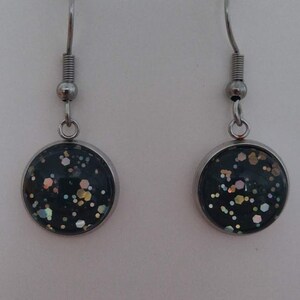 Black Tie Optional - Color Street Repurposed Earrings