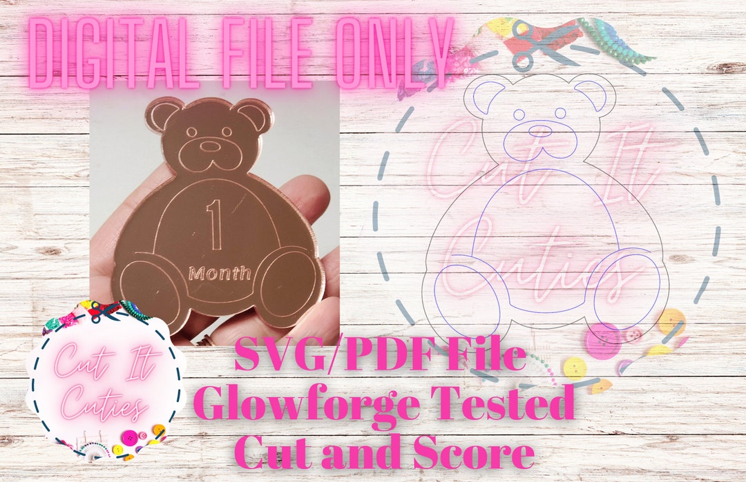 Digital File for Teddy Bear Cut Out, Baby Shower Invitation, Baby ...