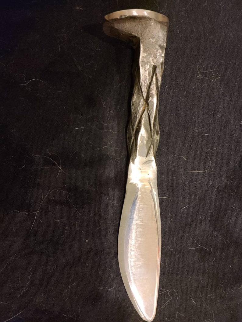 Railroad Spike Knife Pineapple Twist Etsy