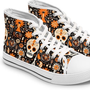 Frauen High Top Sneakers, Halloween Sneakers, gruselige Vibes