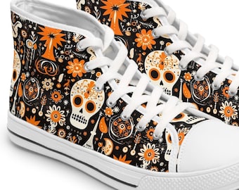 Women's High Top Sneakers ,Haloween sneakers,spooky vibes