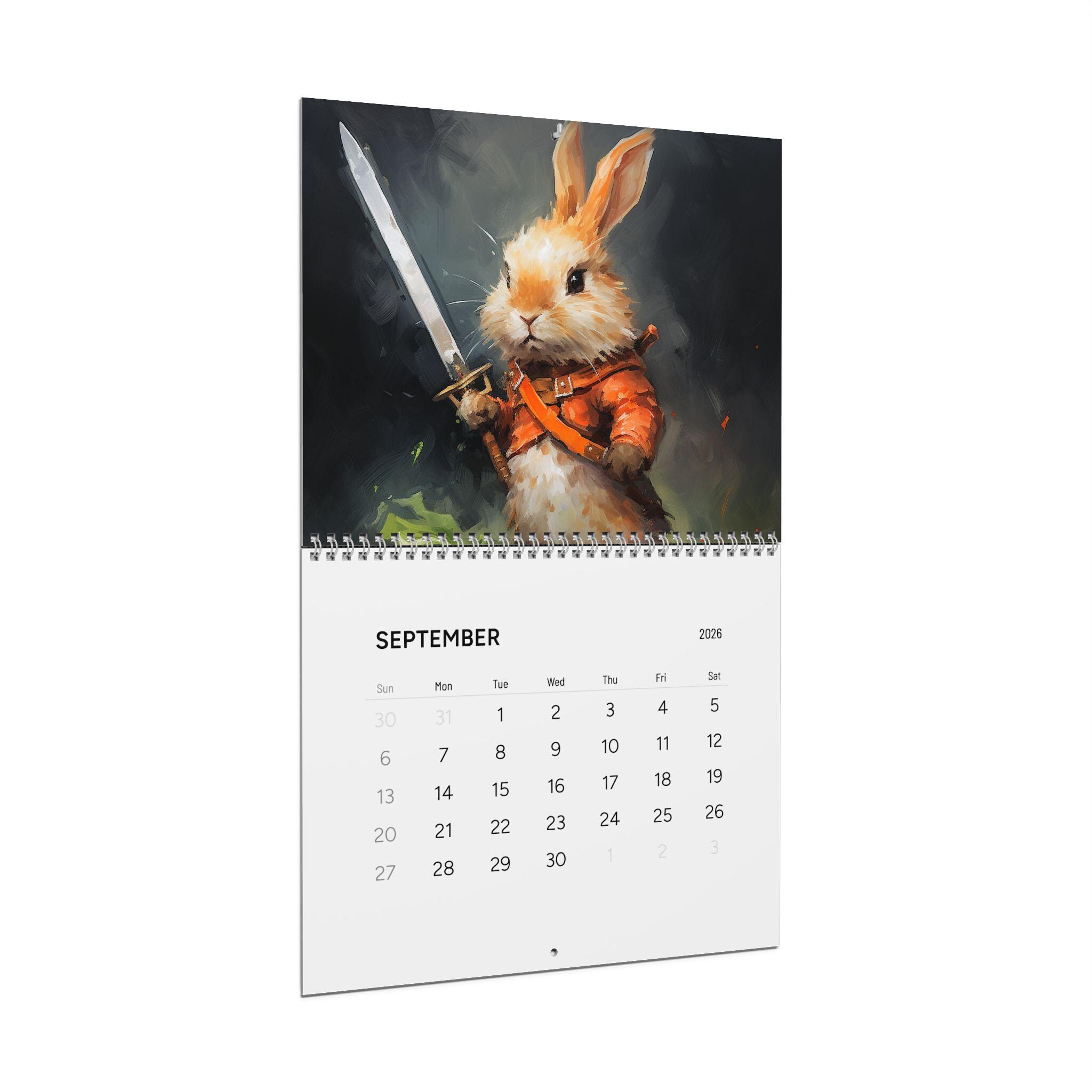 Ceramic Rabbit Calendar Rabbit Calendar 2026 ,cute Bunny Wall Calendars for Home Office Decor ...