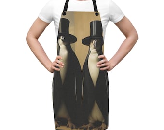 Funny Penguin Apron: Animal Lover Gift, Quirky Kitchen Wear