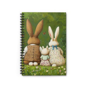 Niedliches Osterhasen Spiralnotizbuch - Niedliches Journal für Kinder, Osterhasen Notizbuch, Kinder Journal, Geschenk zu Ostern, Geschenk für Hasen Liebhaber, Linierte Linie
