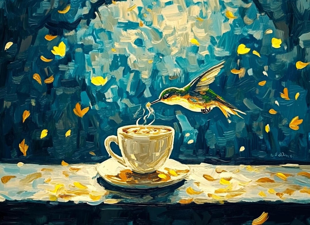 Wall Calendar Hummingbird Calendar 2025 Colorful Digital Designs Bird